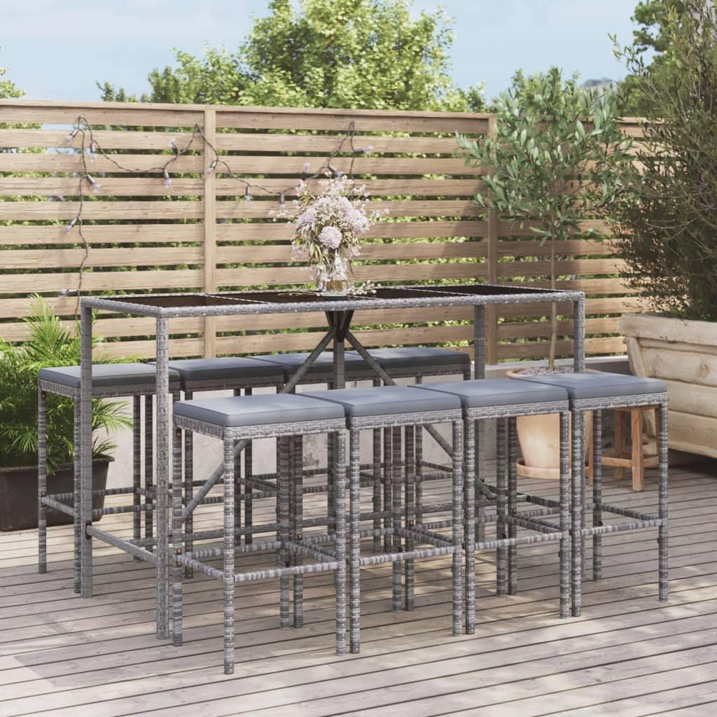 VidaXL Gartenbar set poly-rattan