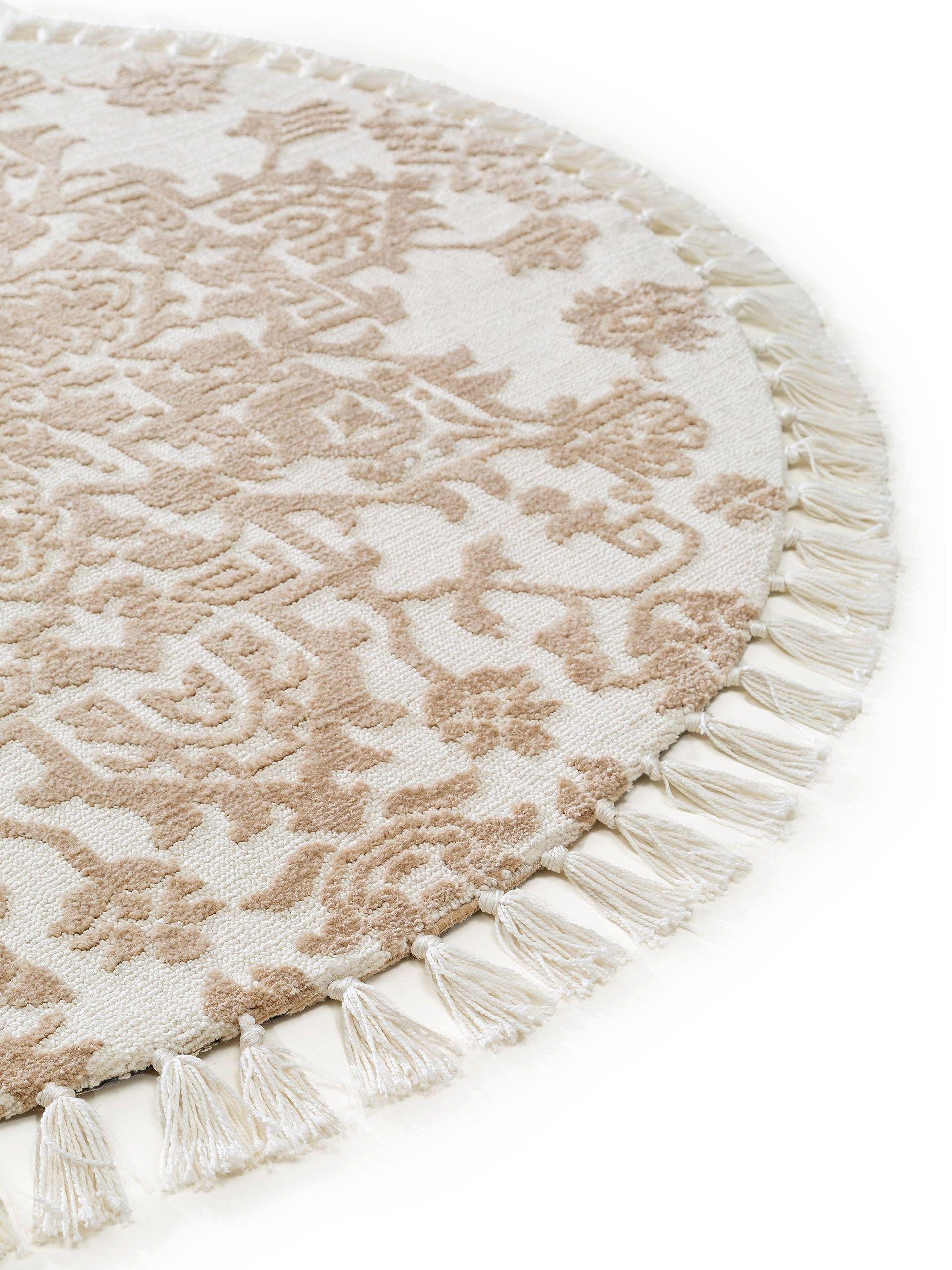 Benuta Teppich rund Elias Beige