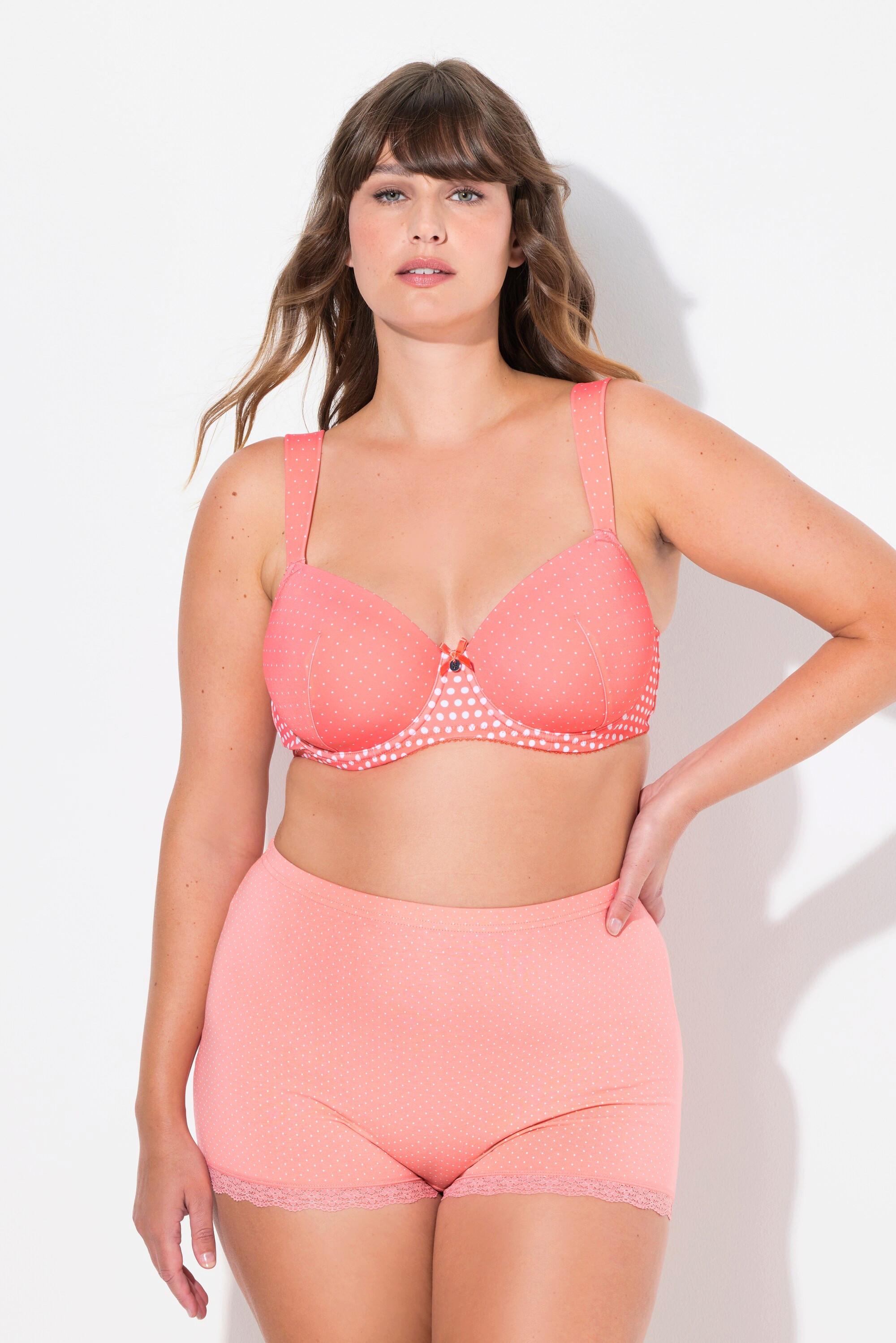 Ulla Popken Bügel-BH, Punkte, Softcups, Cup B - F