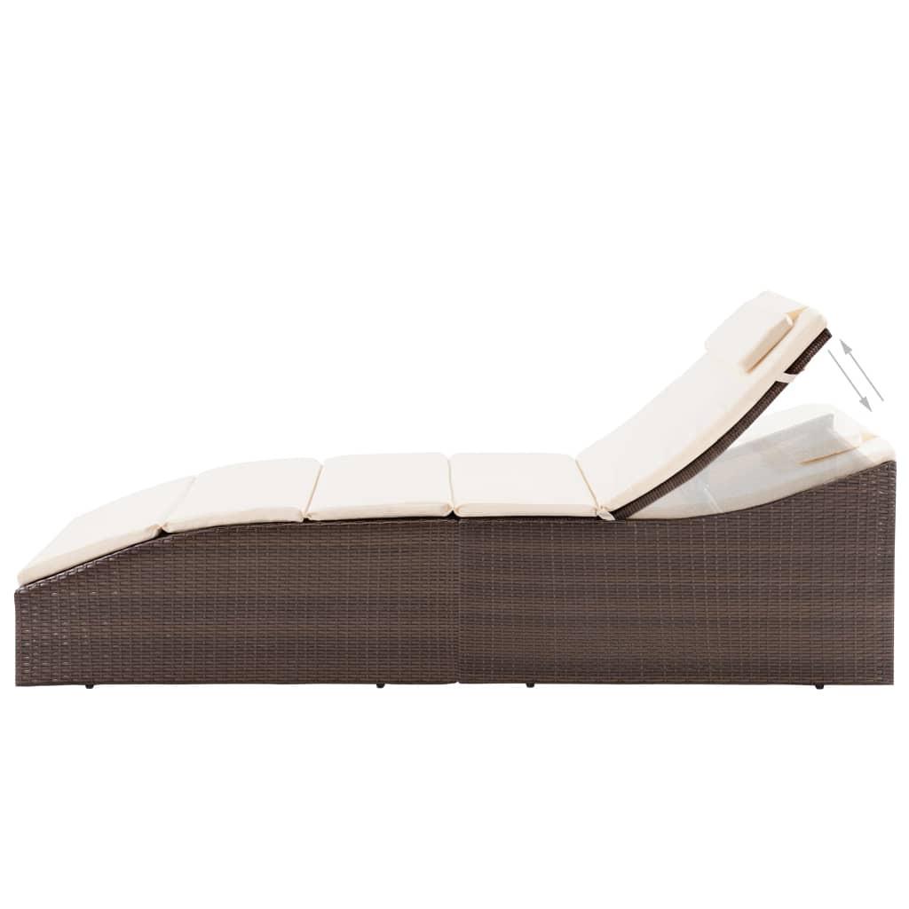 VidaXL Sonnenliege poly-rattan