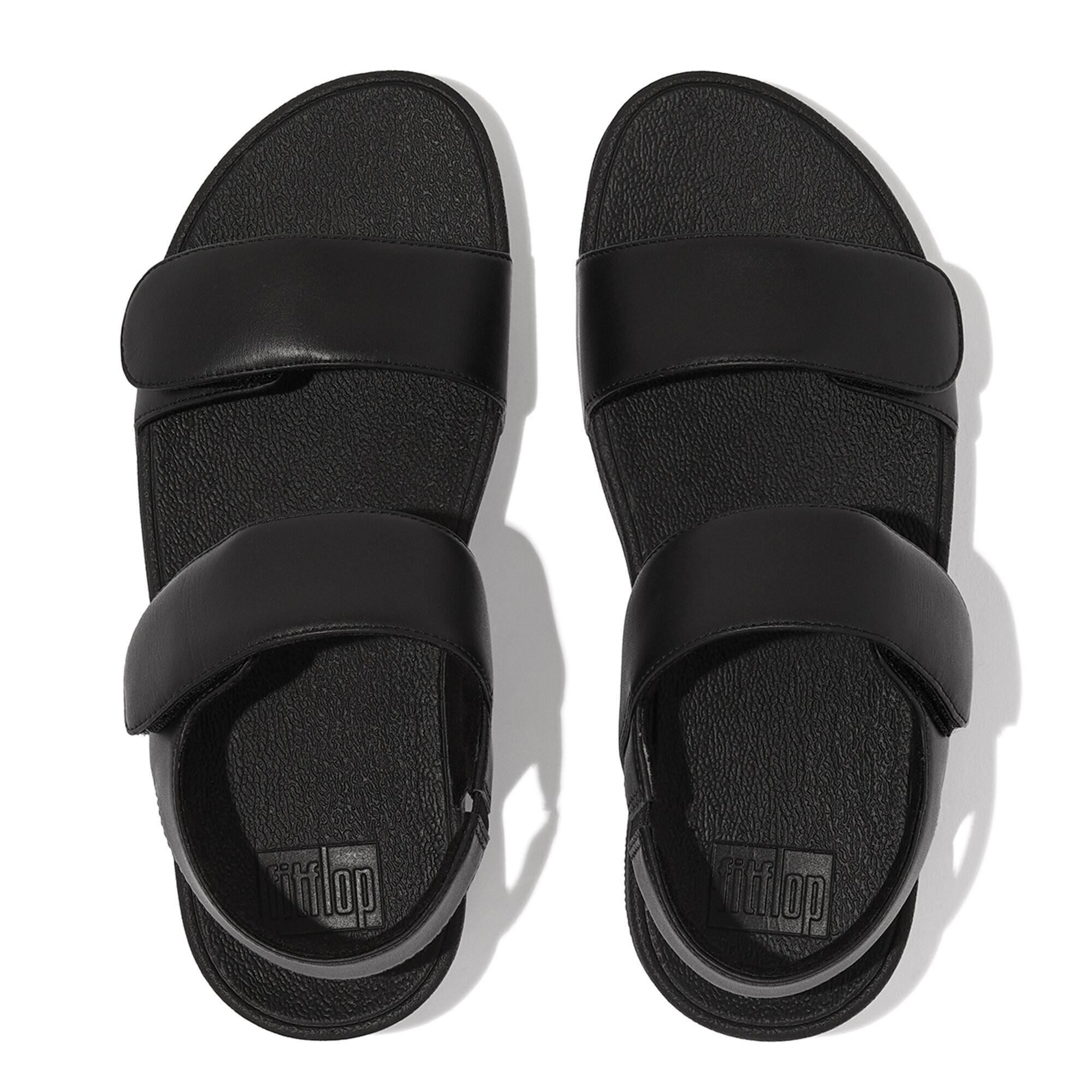 Fitflop verstellbare ledersandalen mit rückriemen, damen lulu