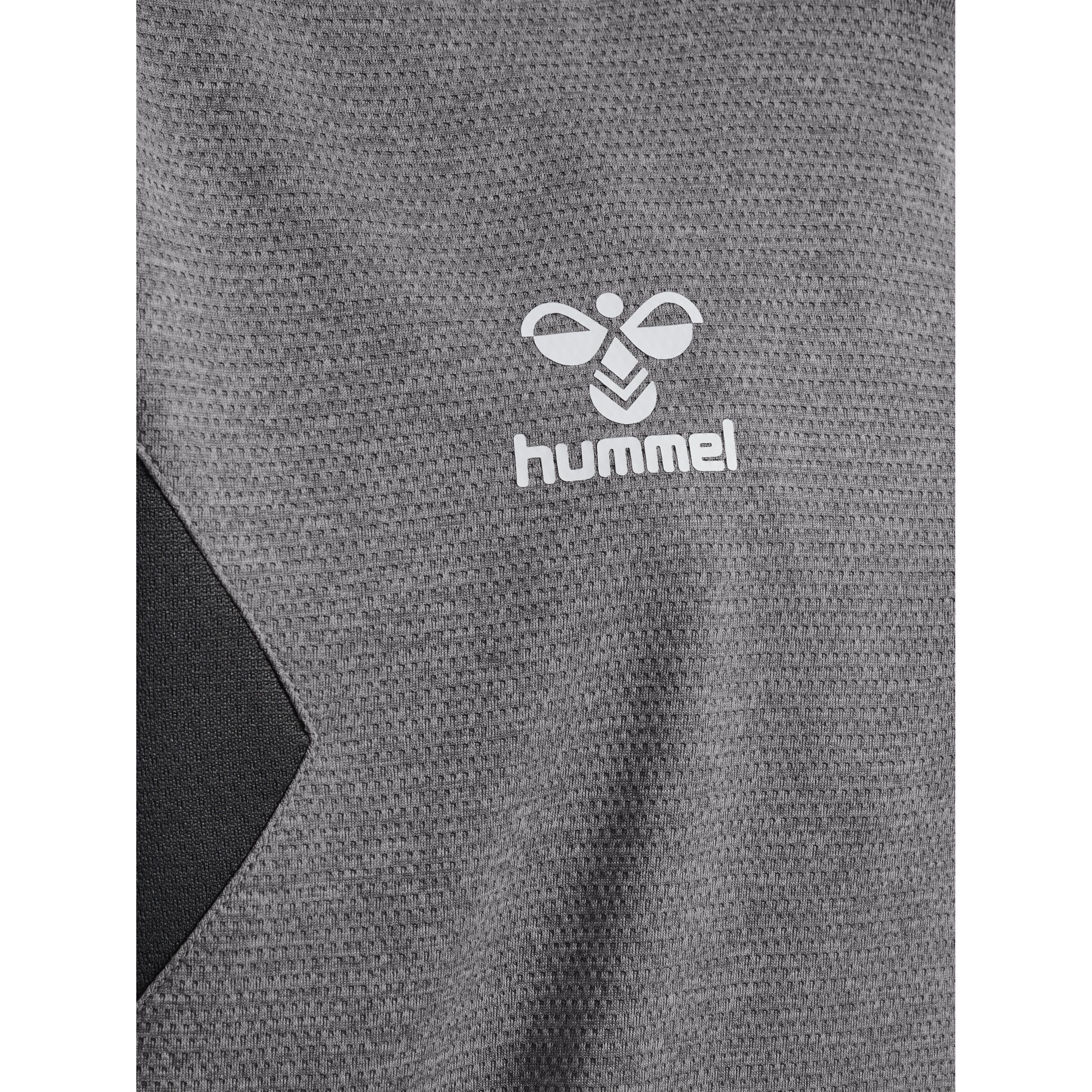 Hummel kinder-trainingsjacke mit halbem reißverschluss authentic