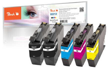 Peach Tinte Brother LC-3213 Multi-Pack-Plus