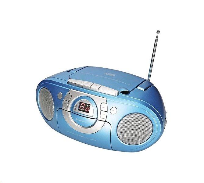 soundmaster Soundmaster SCD5100BL Tragbares Stereosystem Analog 1 W FM Blau Playback MP3