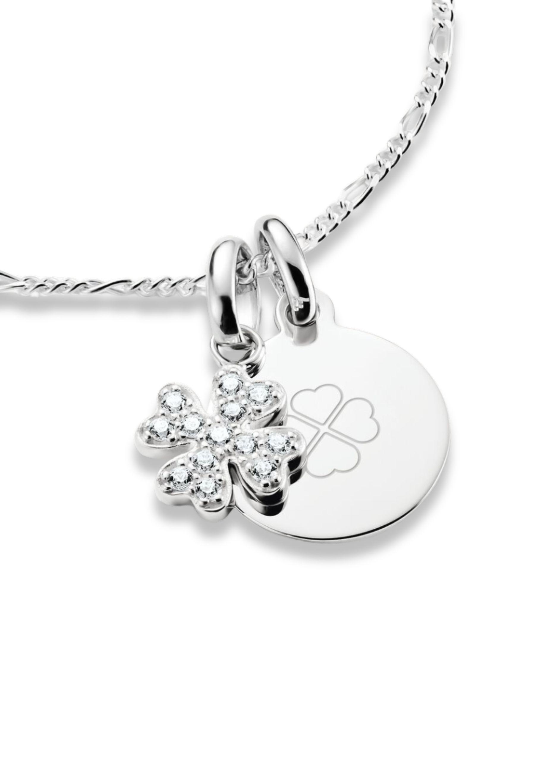 Thomas Sabo Charm-Anhänger Glücksklee Mit Steinen