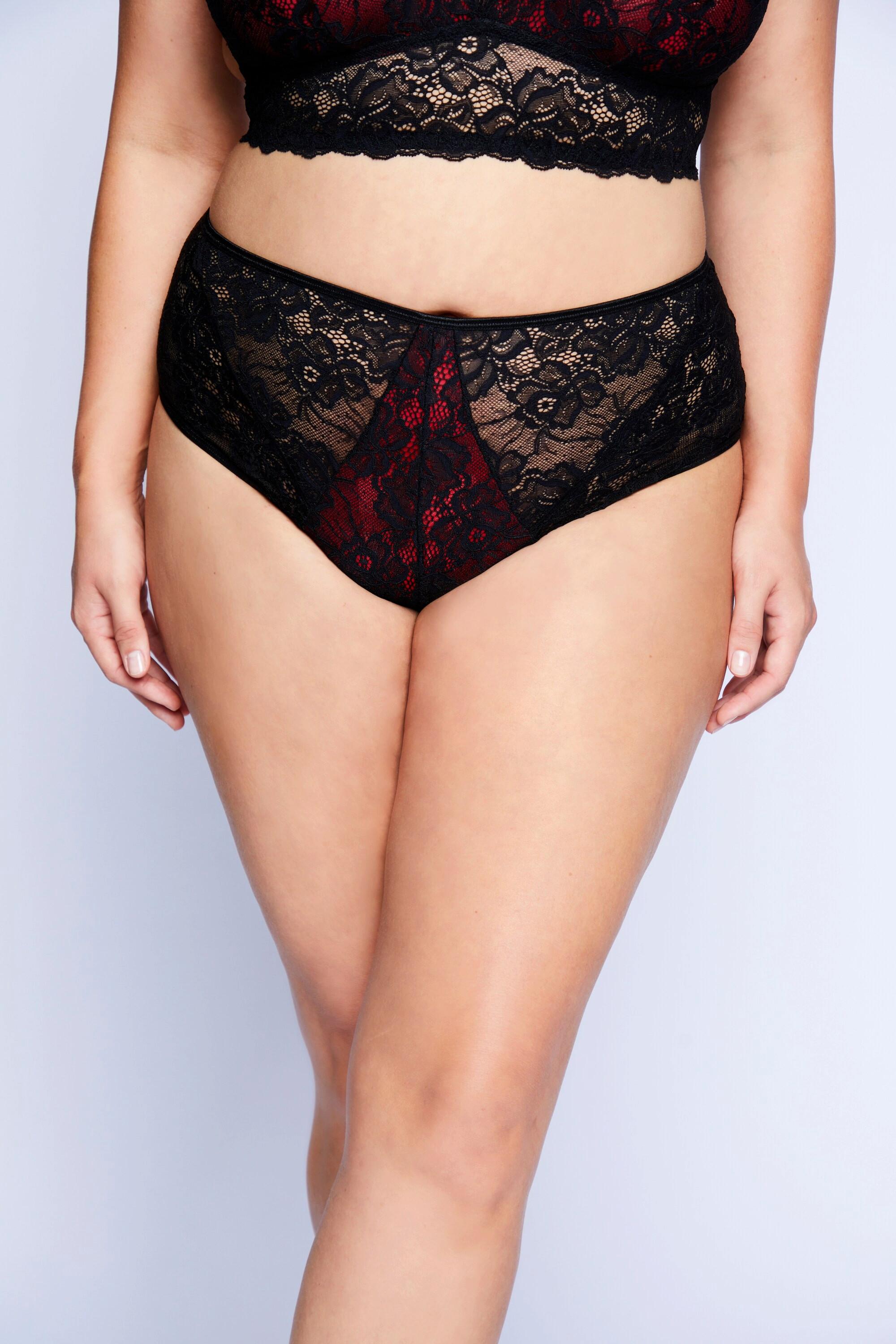 Ulla Popken Taillenslip, Ouvert, Criss-Cross