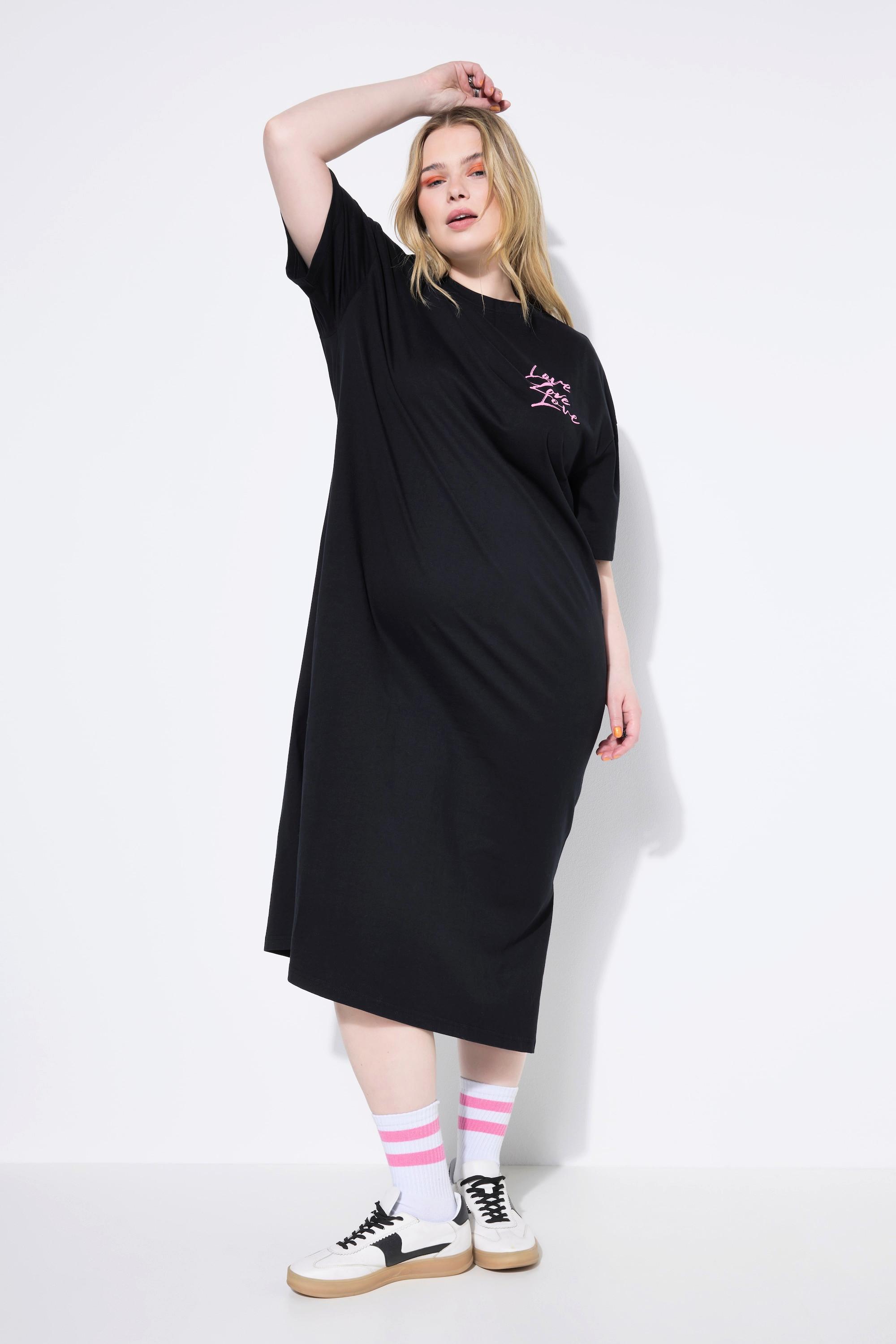 Studio Untold Oversized Jersey Bigshirt Kleid mit Rückenprint