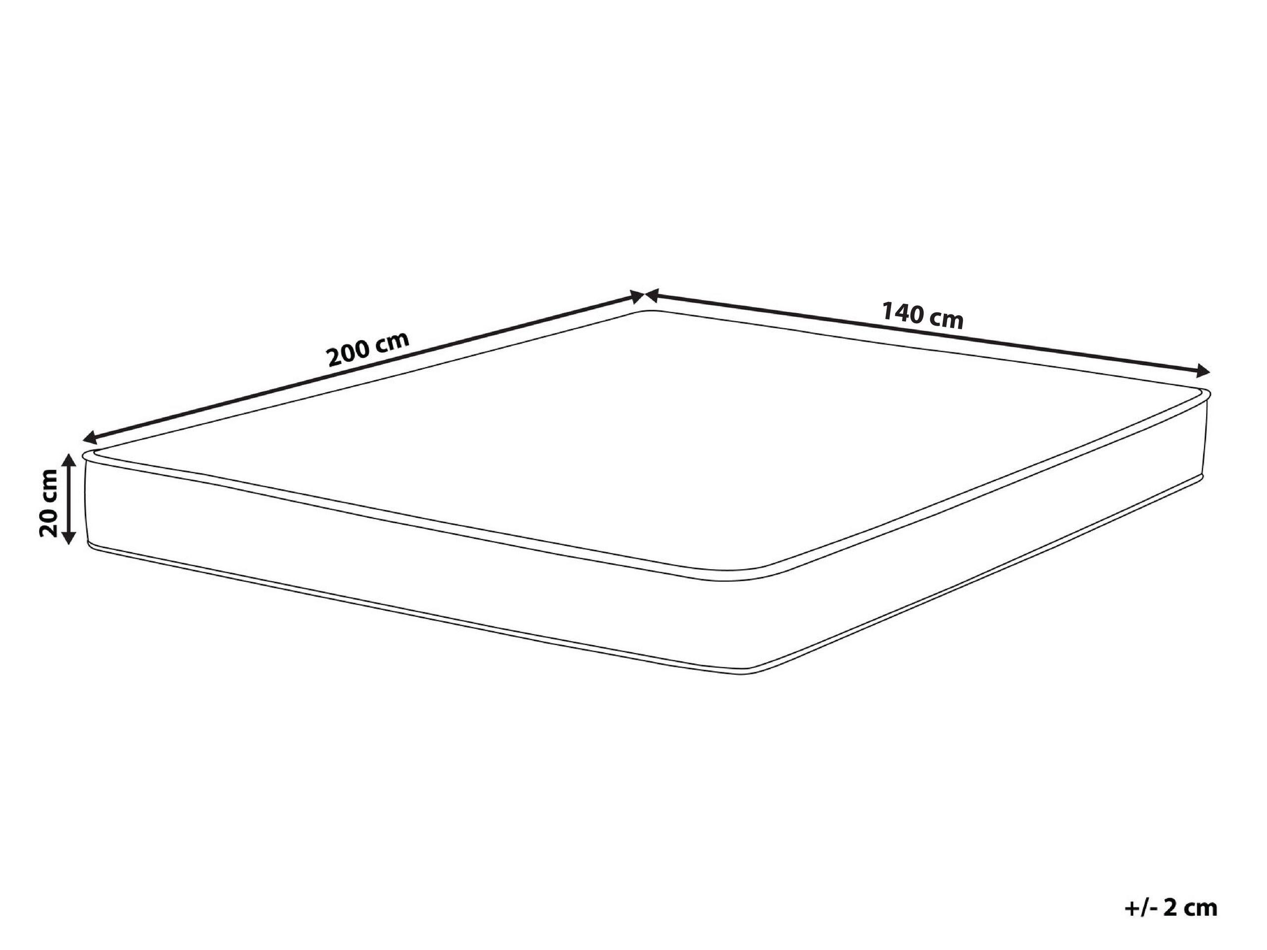 Beliani Wasserbettbezug aus Baumwolle PURE