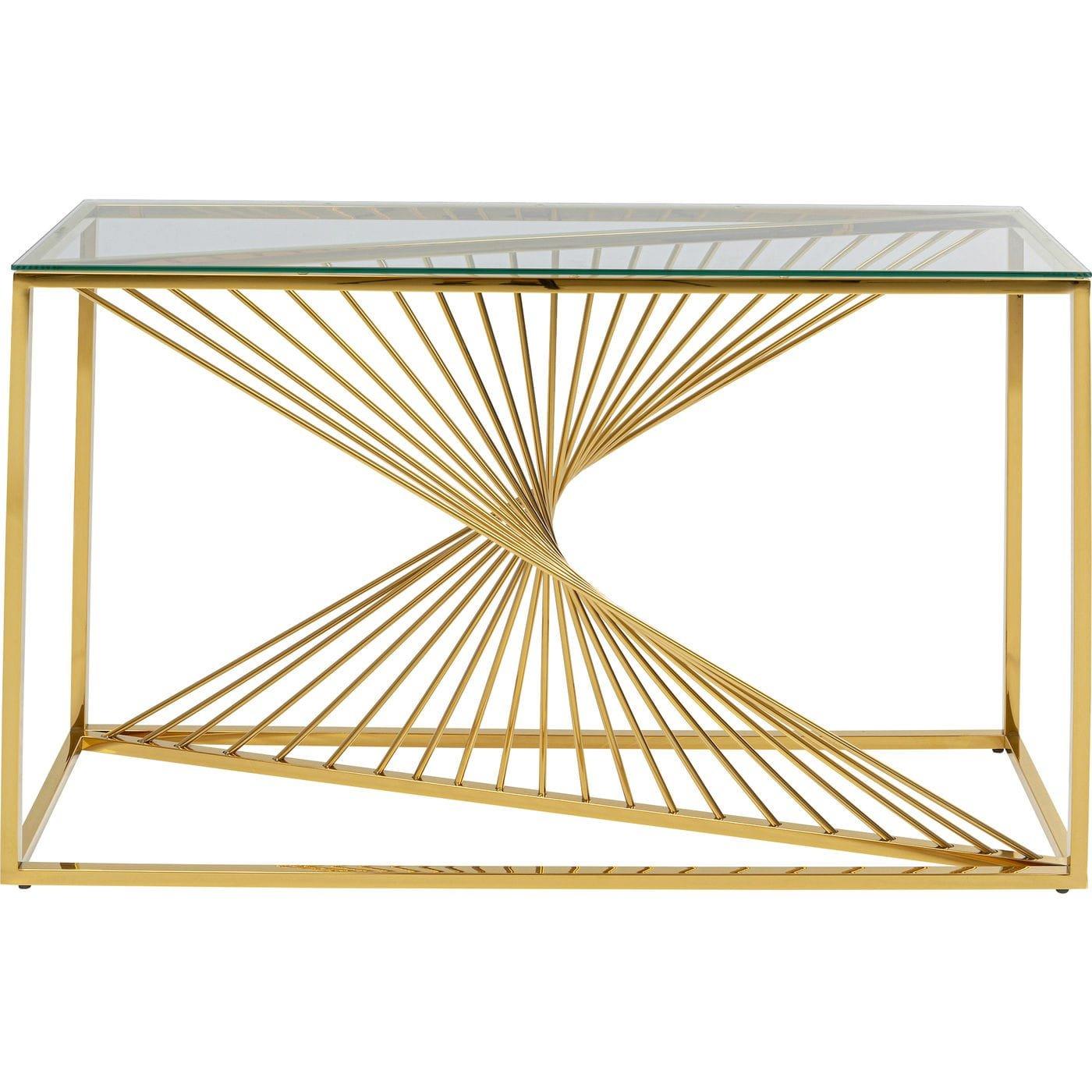 KARE Design Konsole Laser gold 120x40