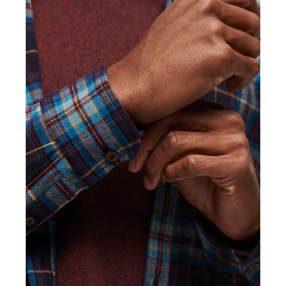 Superdry Langarm Bio-Baumwolle Holzfällerhemd