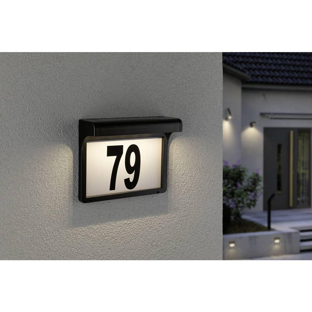 Paulmann Solar Hausnummernleuchte Dayton II IP44 3000K