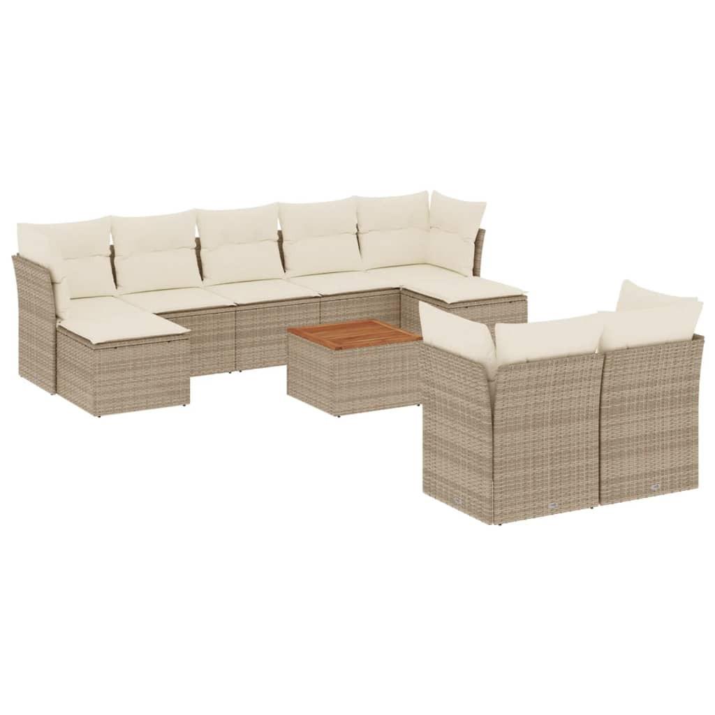 VidaXL Garten sofagarnitur poly-rattan