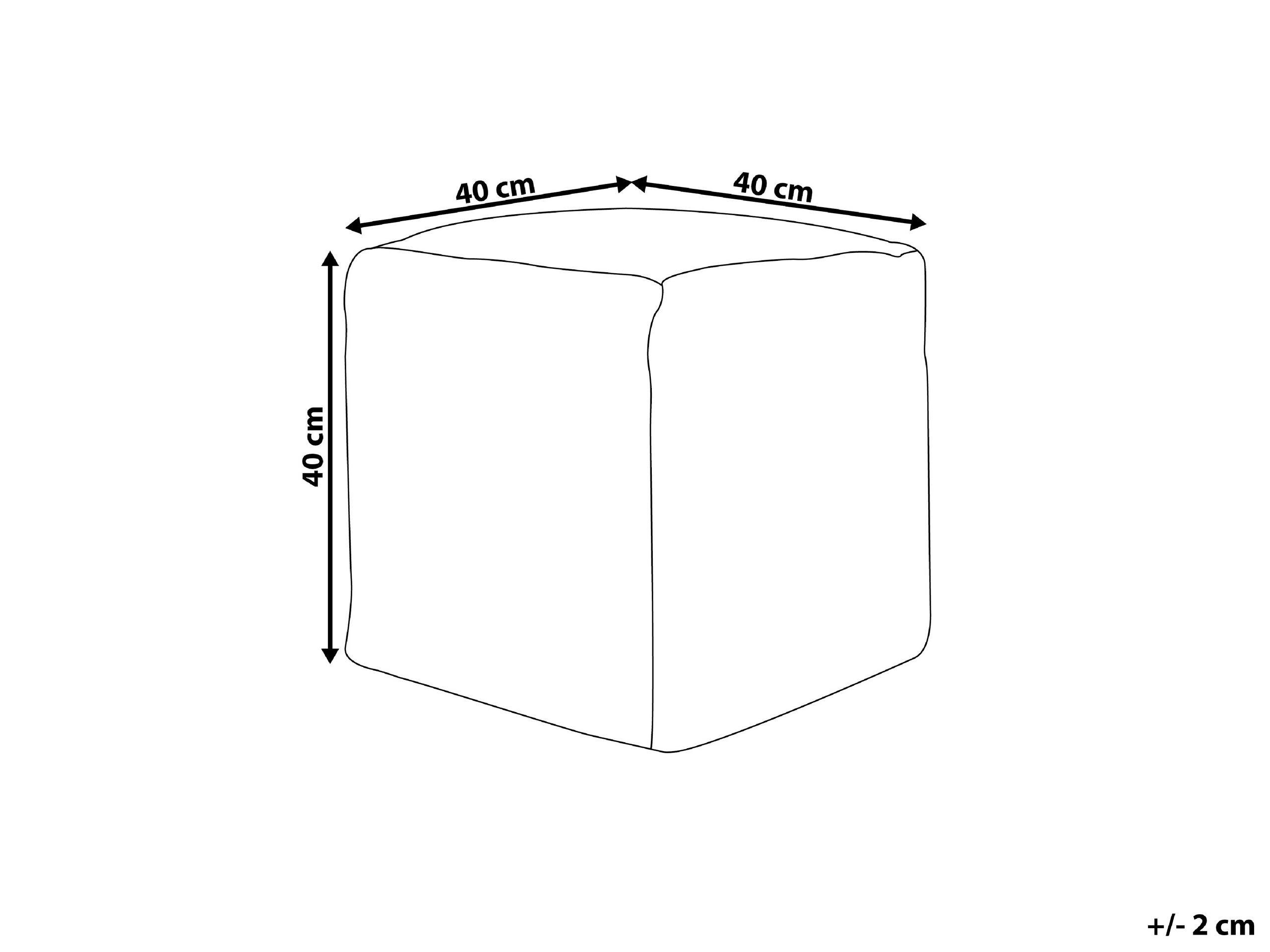 Beliani Pouf aus Baumwolle Boho HARNAI