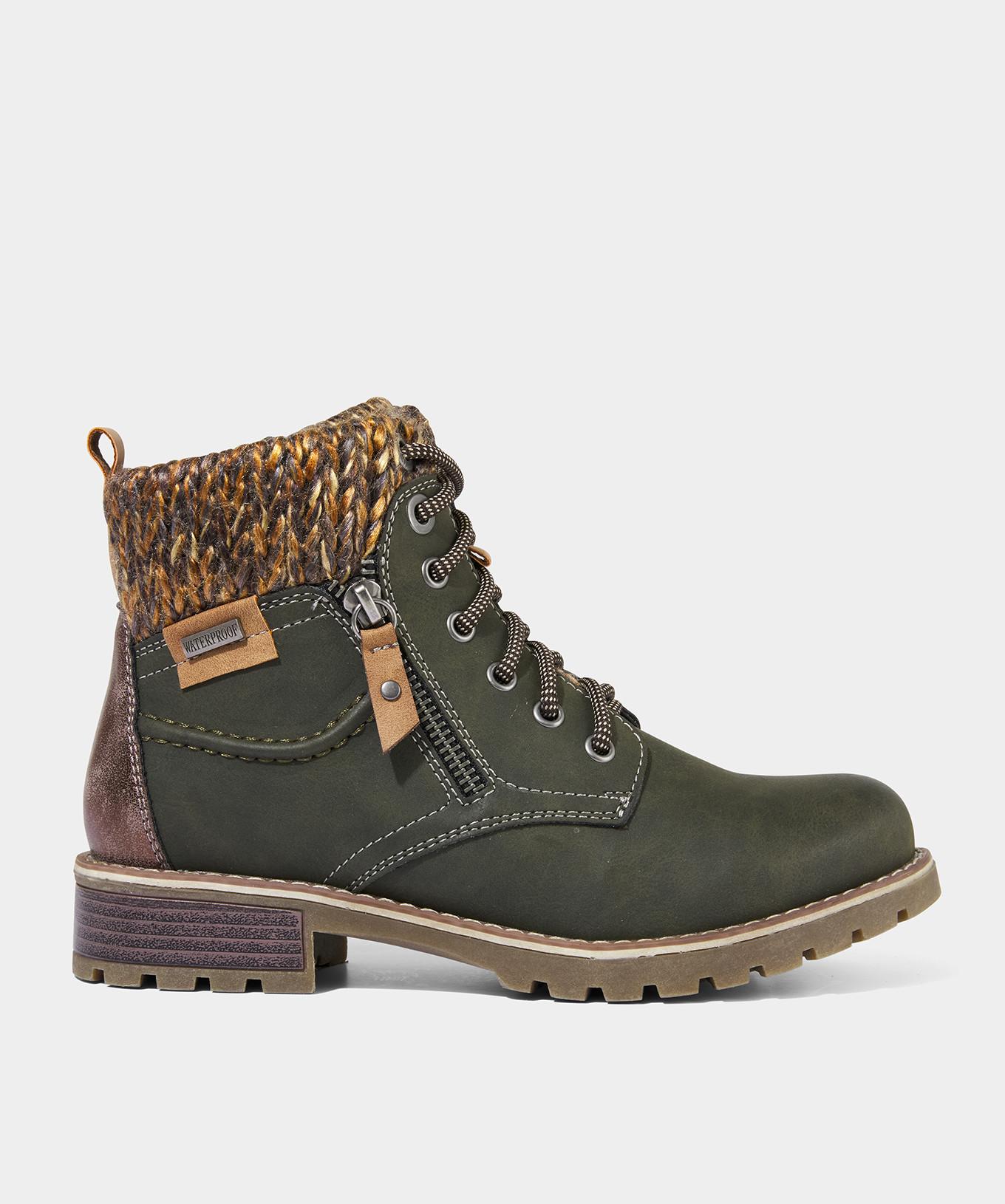 Joe Browns Schicke Winterstiefeletten in Khaki