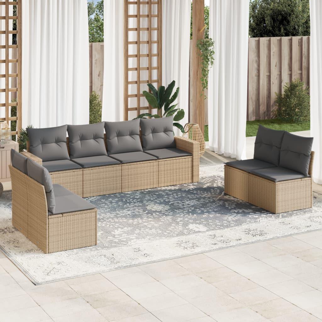 VidaXL Garten sofagarnitur poly-rattan