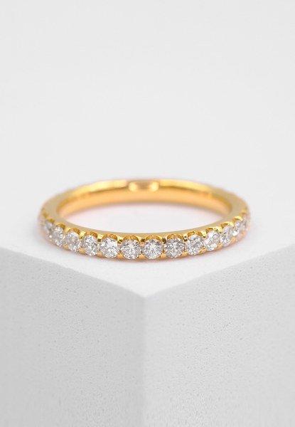MUAU Schmuck Mémoire Ring Diamant 1.00ct. Gelbgold 750
