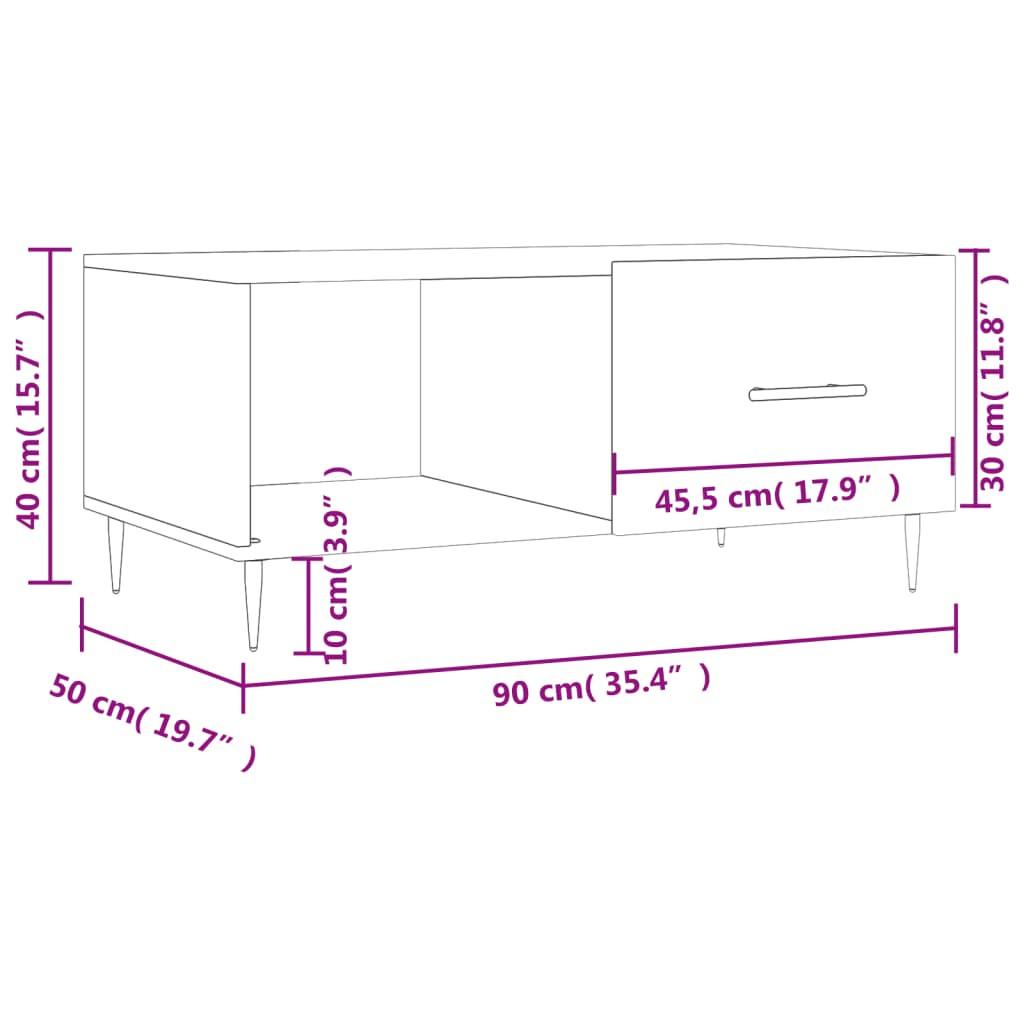 VidaXL Couchtisch holzwerkstoff