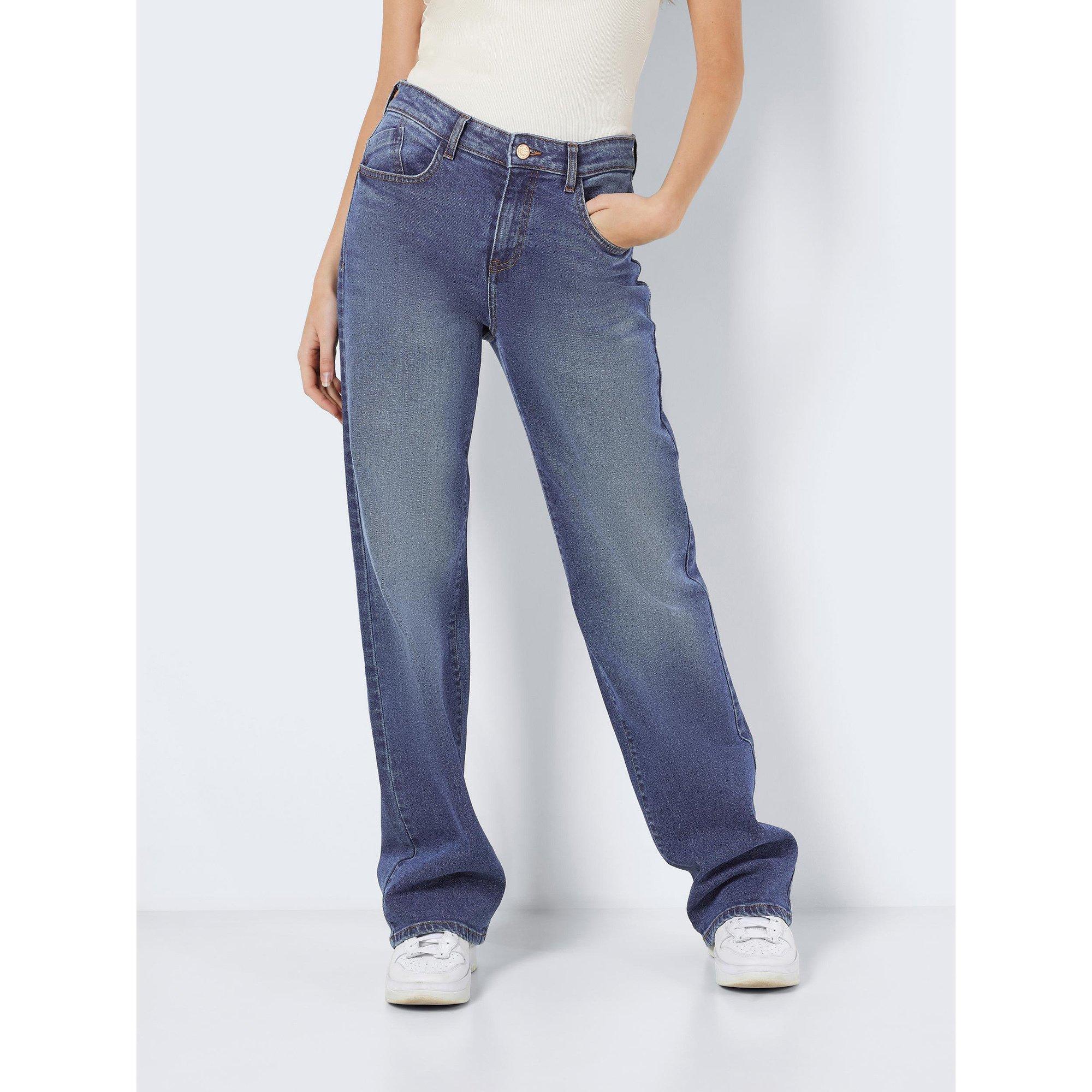 Noisy May Noisy May Mid Waist Regular Straight Leg Jeans