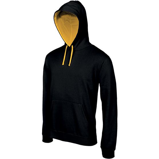 Kariban hoodie contrastée