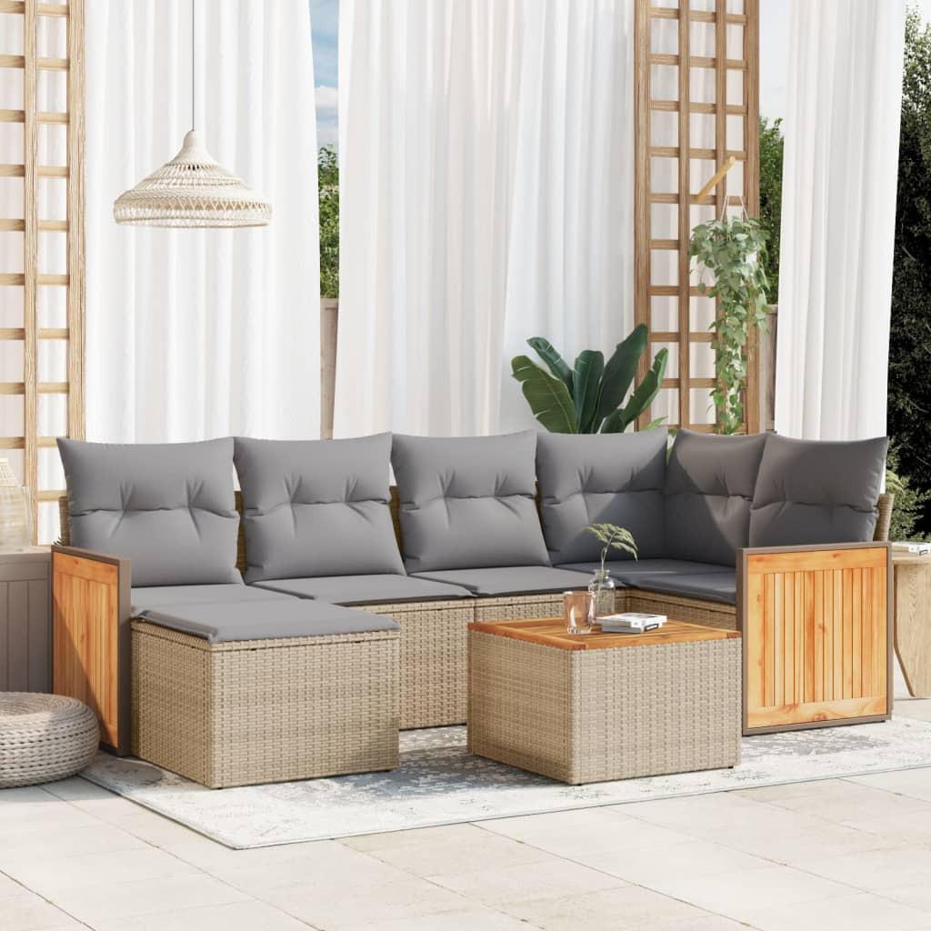 VidaXL Garten sofagarnitur poly-rattan