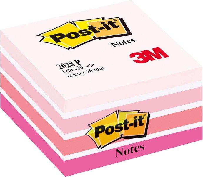 Post it POST-IT Würfel 76x76mm 2028-P pink/450 Blatt