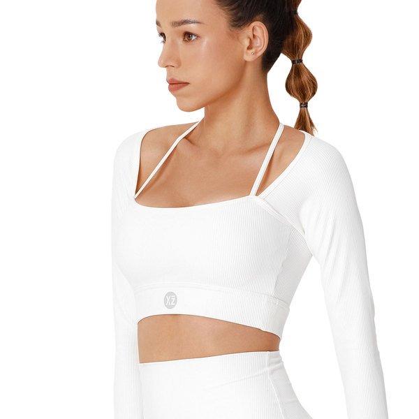 YEAZ CLUB LEVEL Long Top - white focus