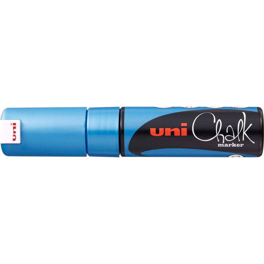 uni-ball UNI-BALL Chalk Marker 8mm PWE-8K METALLIC BLUE Metallic blau