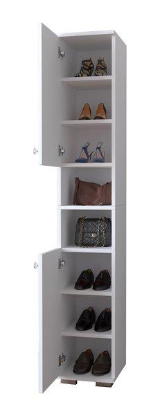 VCM Holz schmaler Schuhschrank Schuhregal Schrank Dielenmöbel Gados M