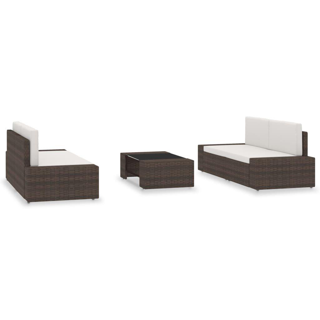 VidaXL Garten-lounge-set poly-rattan
