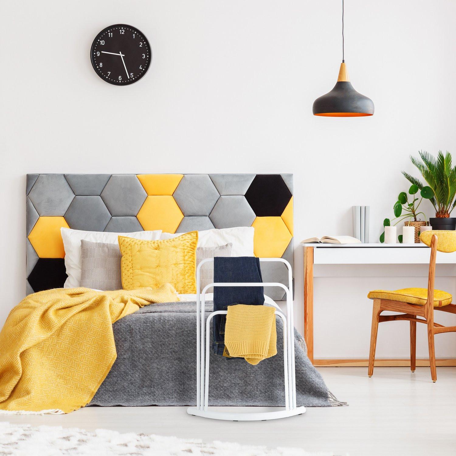 B2X Stehender Handtuchhalter in Weiß