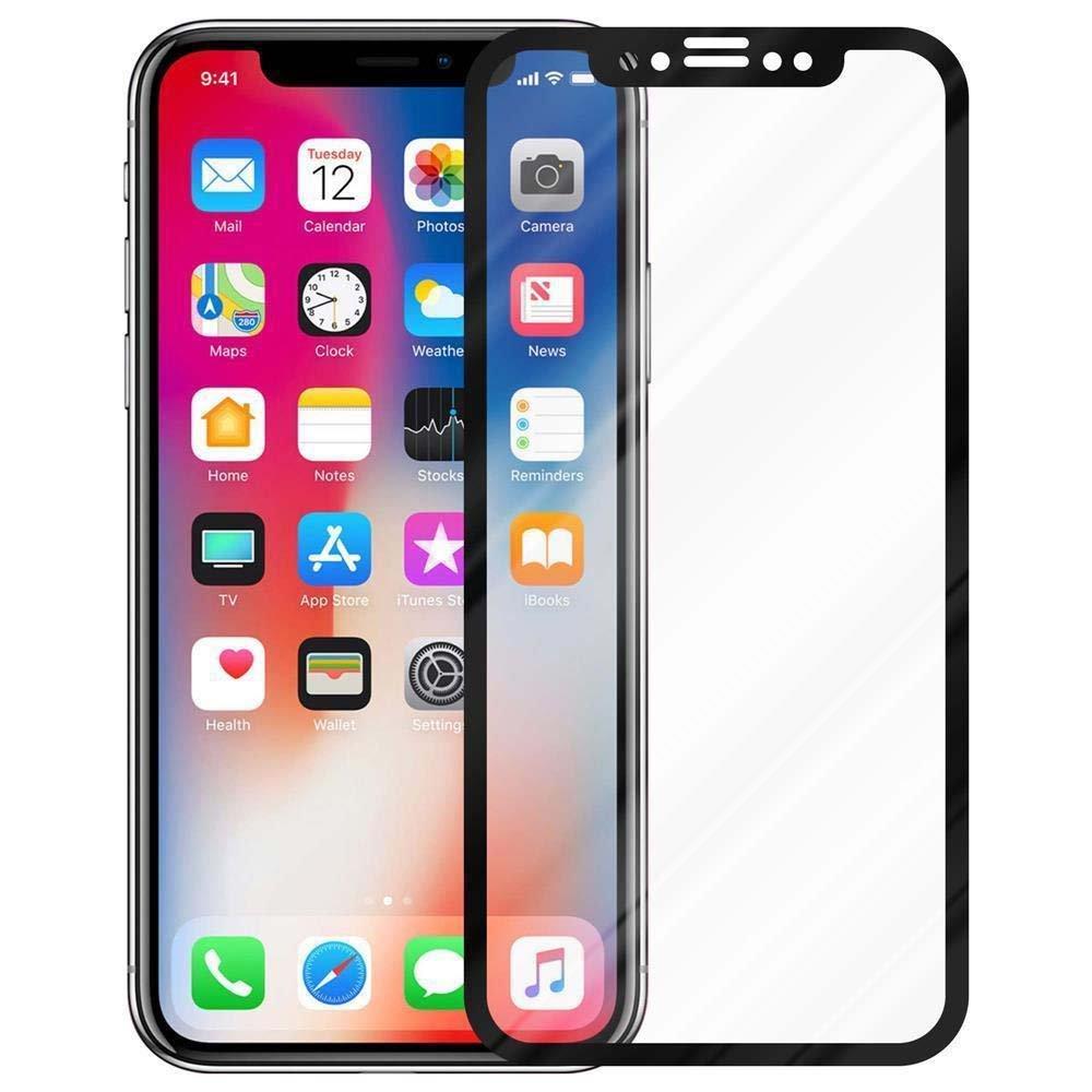 Cadorabo Vollbild Display-Schutzglas für Apple iPhone X XS - Schutzfolie