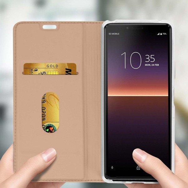 Avizar Klapphülle Xperia 10 II Rosegold