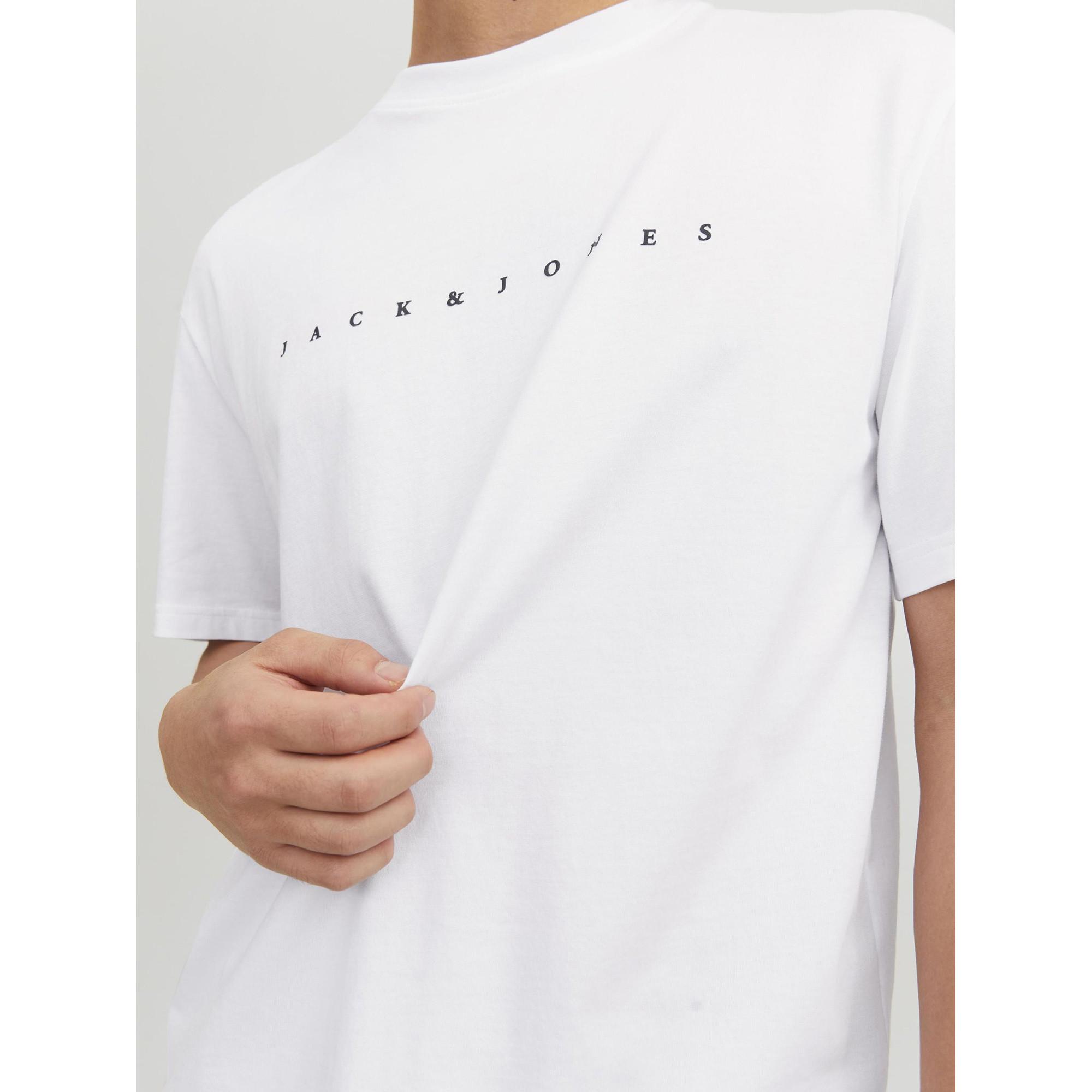 JACK & JONES JJE Star T-Shirt mit Pigmentprint