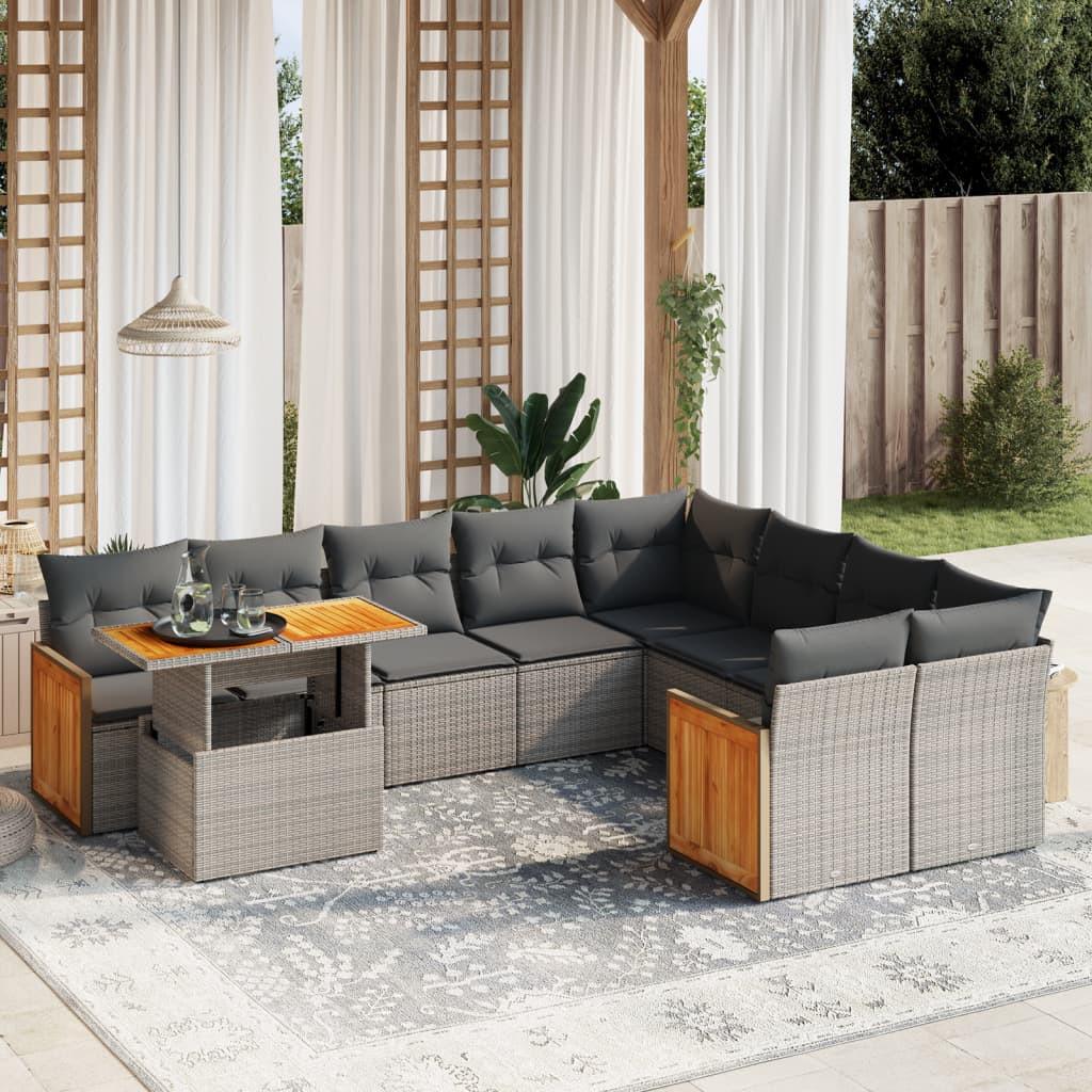 VidaXL Garten sofagarnitur poly-rattan