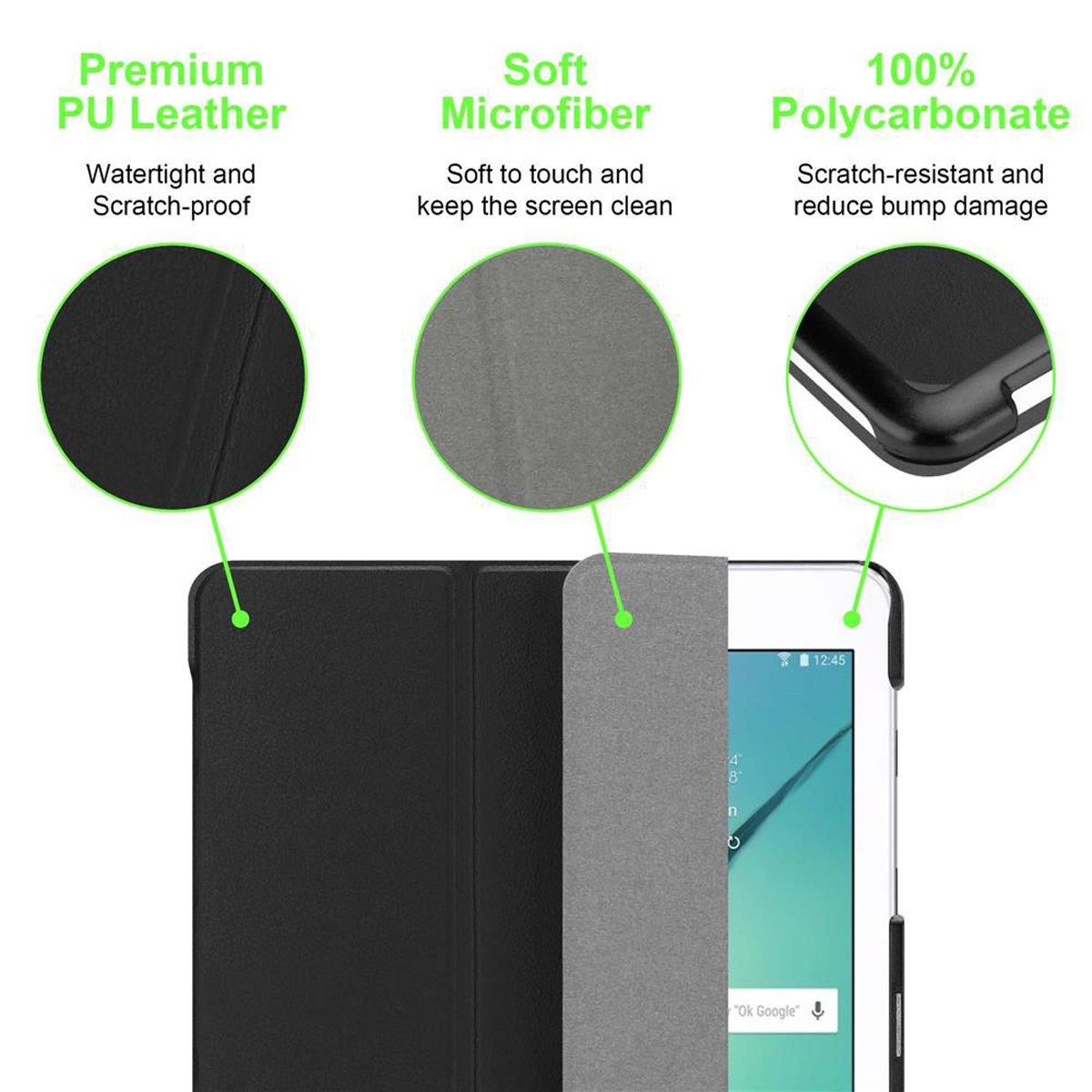 Cadorabo Tablet Hülle für Samsung Galaxy Tab S2 Ultra Dünne mit Auto Wake Up
