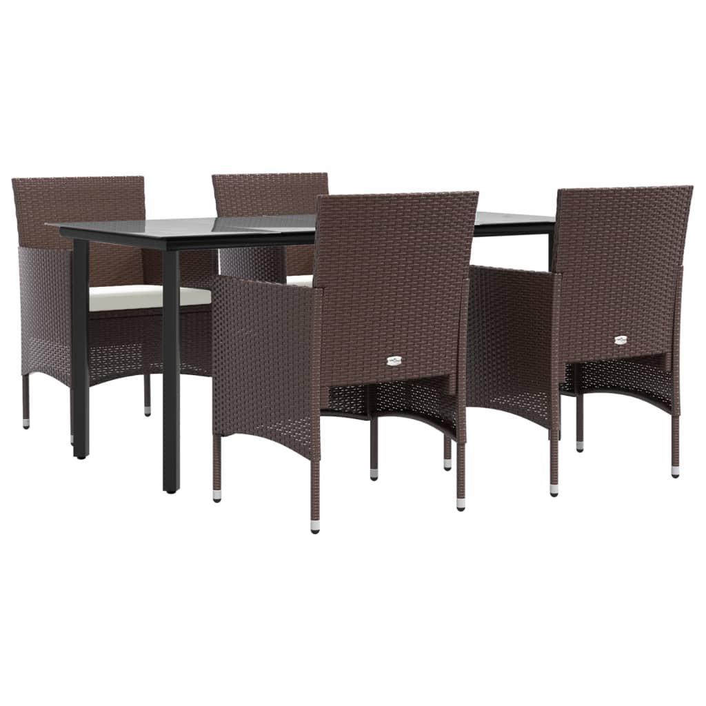 VidaXL Garten essgruppe poly-rattan