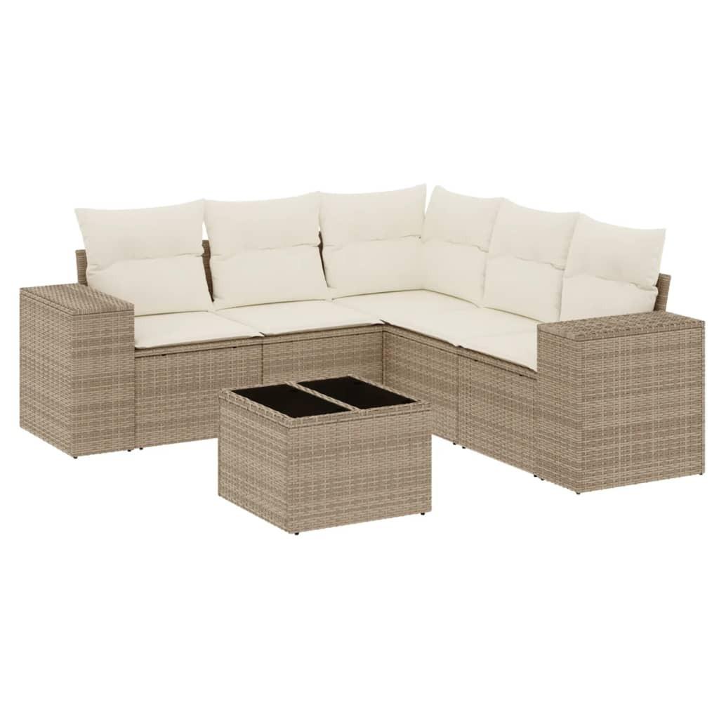 VidaXL Garten sofagarnitur poly-rattan