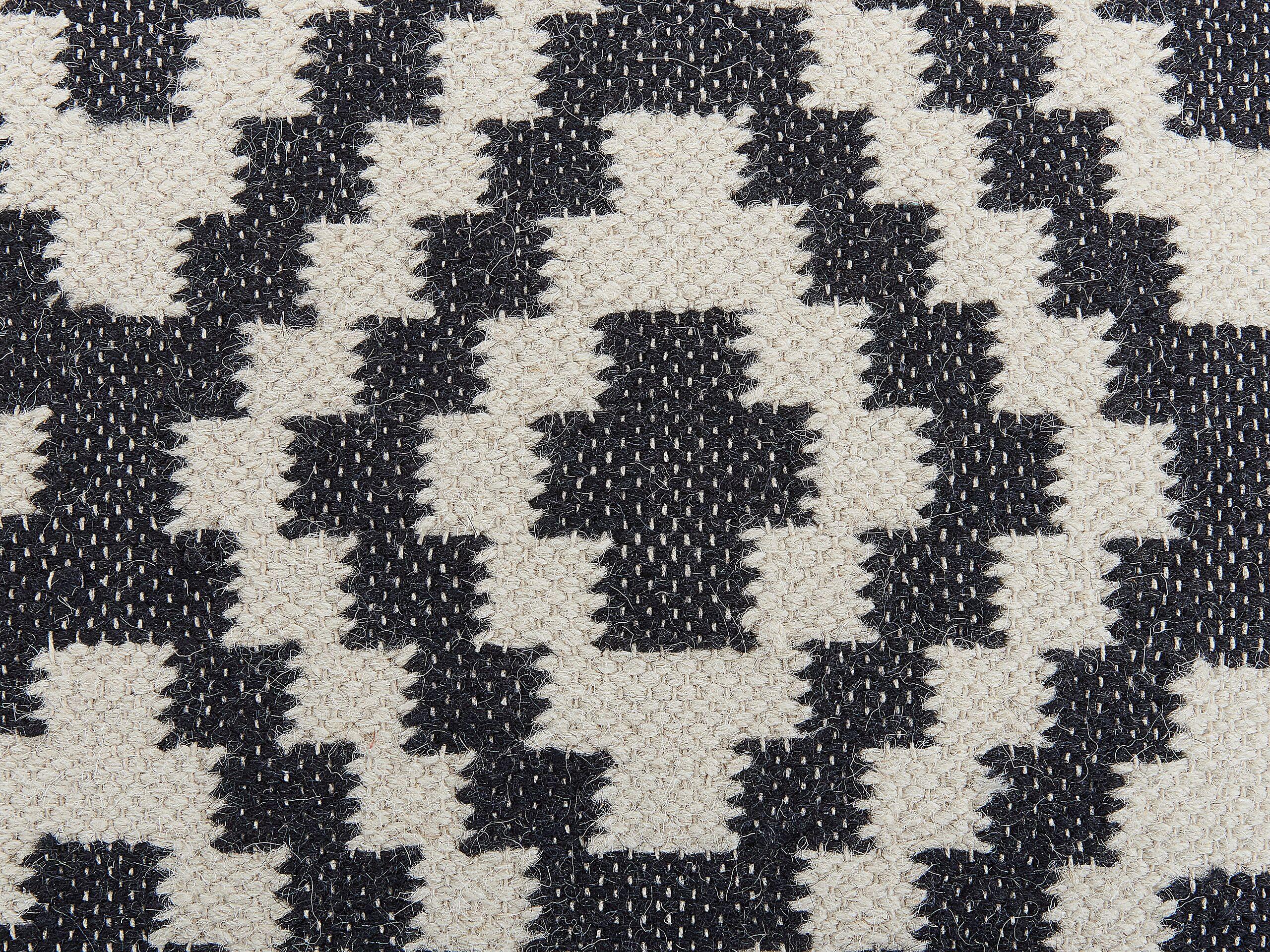 Beliani Pouf aus Wolle Modern KNIDOS