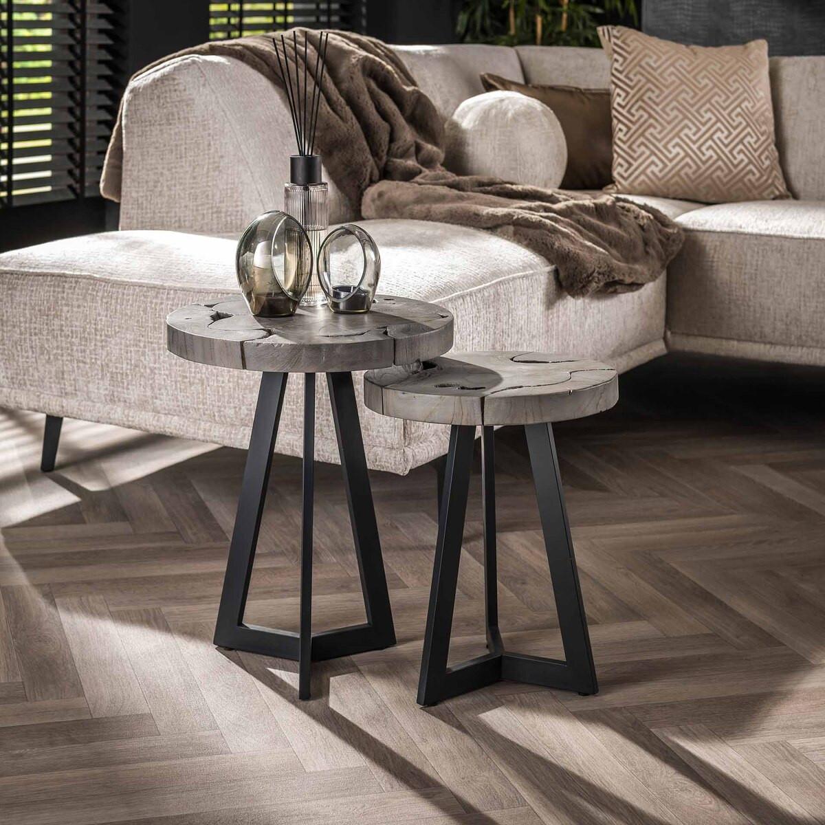 mutoni Beistelltisch Grey Mix (2er-Set)