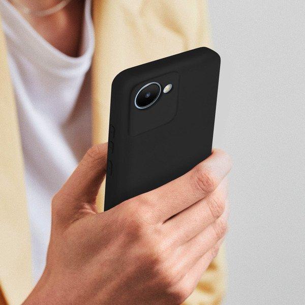 Avizar Soft Touch Hülle Realme C30 Schwarz