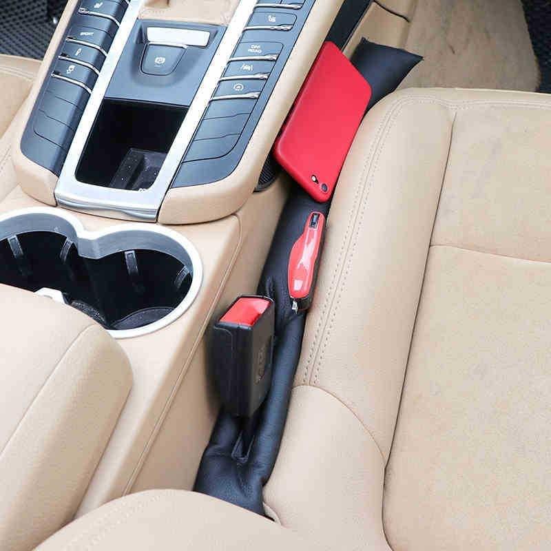 eStore 2x Lücken-Einsätze für Autositz - Schwarz