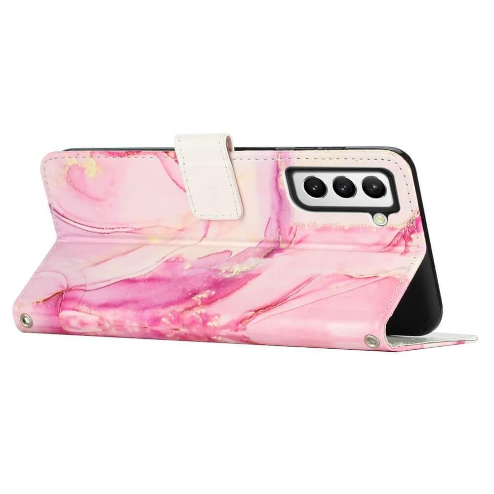 Cover-Discount Galaxy S23 - Leder Hülle Marble