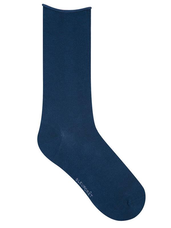 BLEU FORET Ägyptische-Baumwolle Rollrand