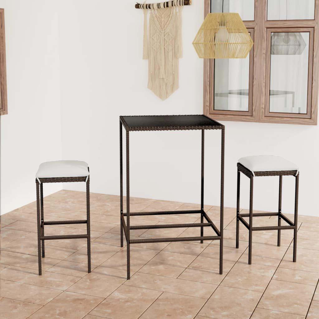VidaXL Bar-set poly-rattan