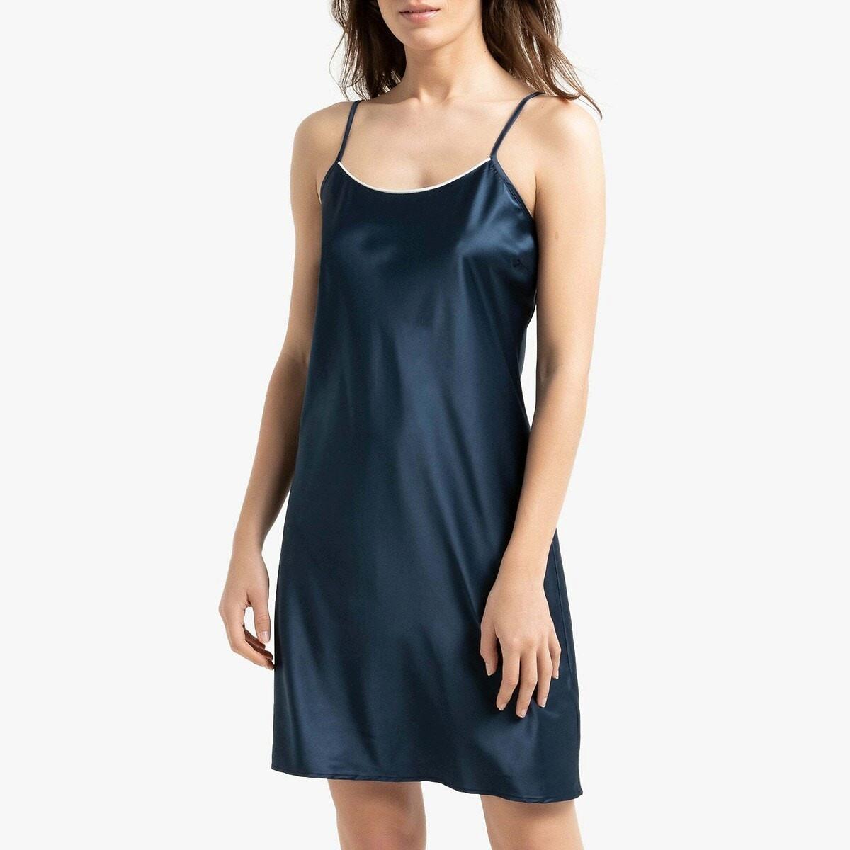 La Redoute Collections Nachthemd mit schmalen Trägern