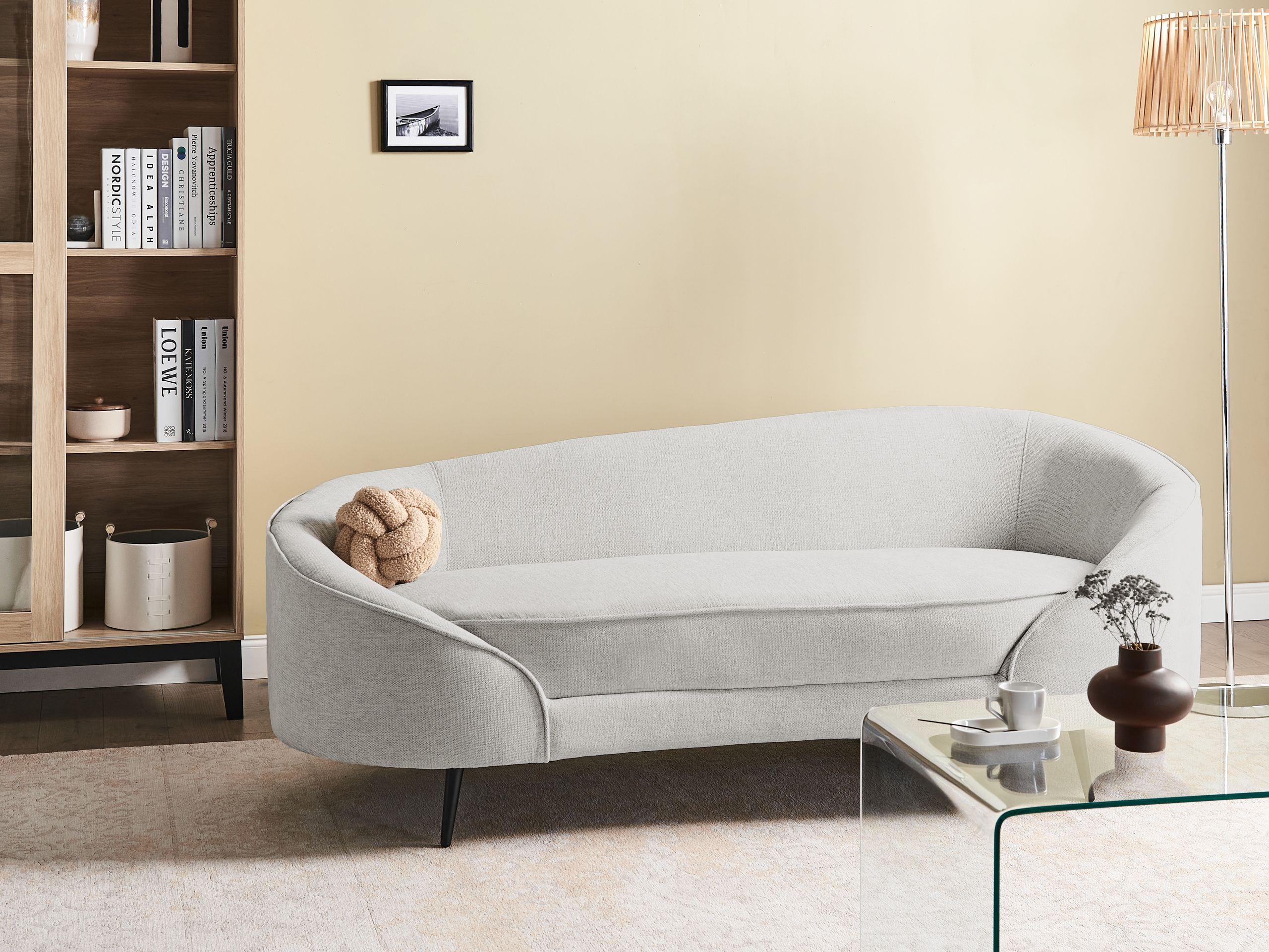 Beliani 3 Sitzer Sofa aus Polyester Glamourös SAVAR