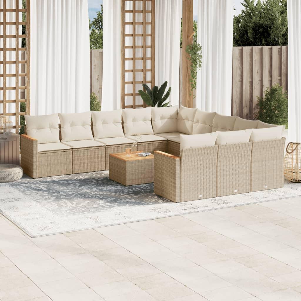 VidaXL Garten sofagarnitur poly-rattan