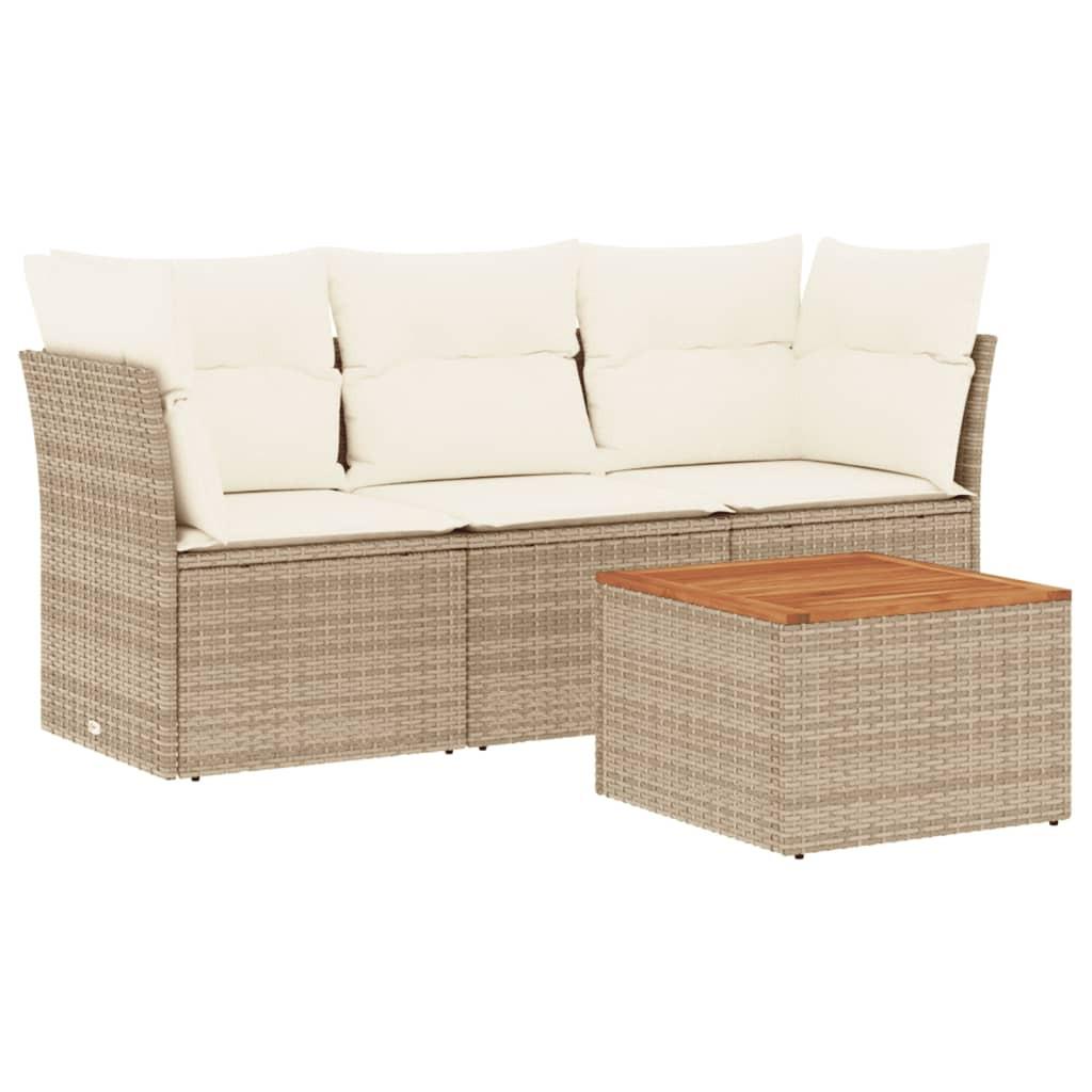 VidaXL Garten sofagarnitur poly-rattan