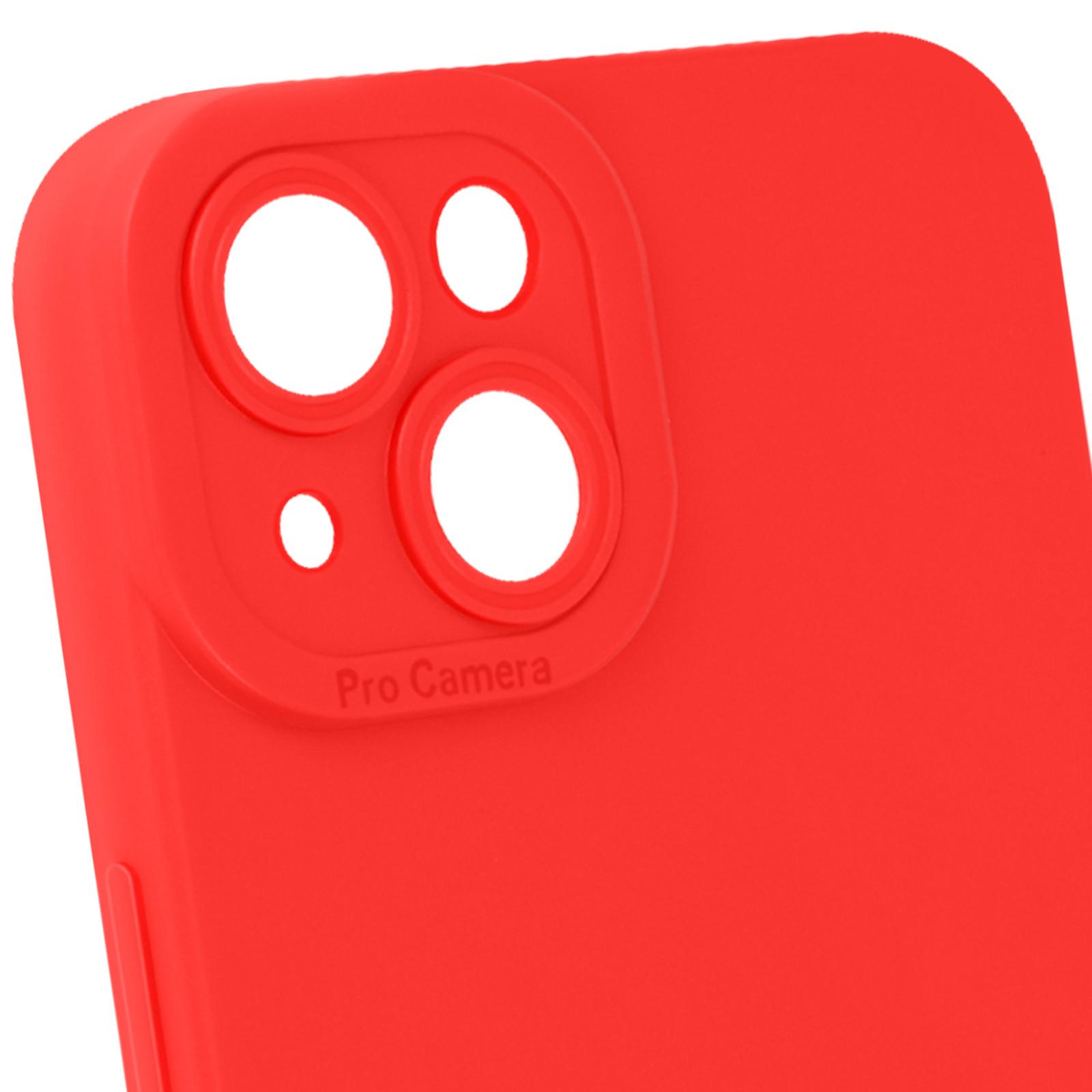 Avizar Weiche Hülle Apple iPhone 14 Rot