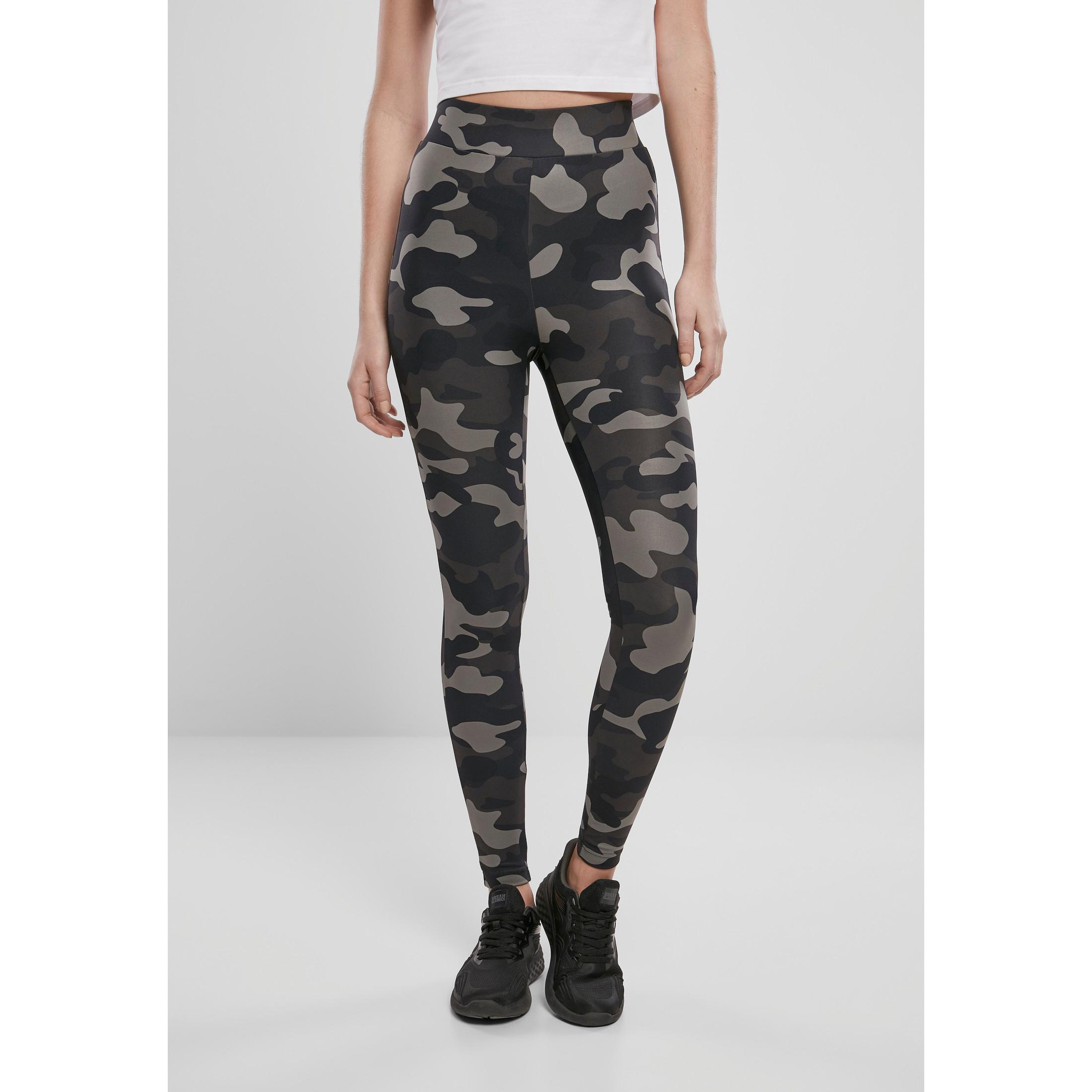 URBAN CLASSICS leggings damen urban classic camo waist